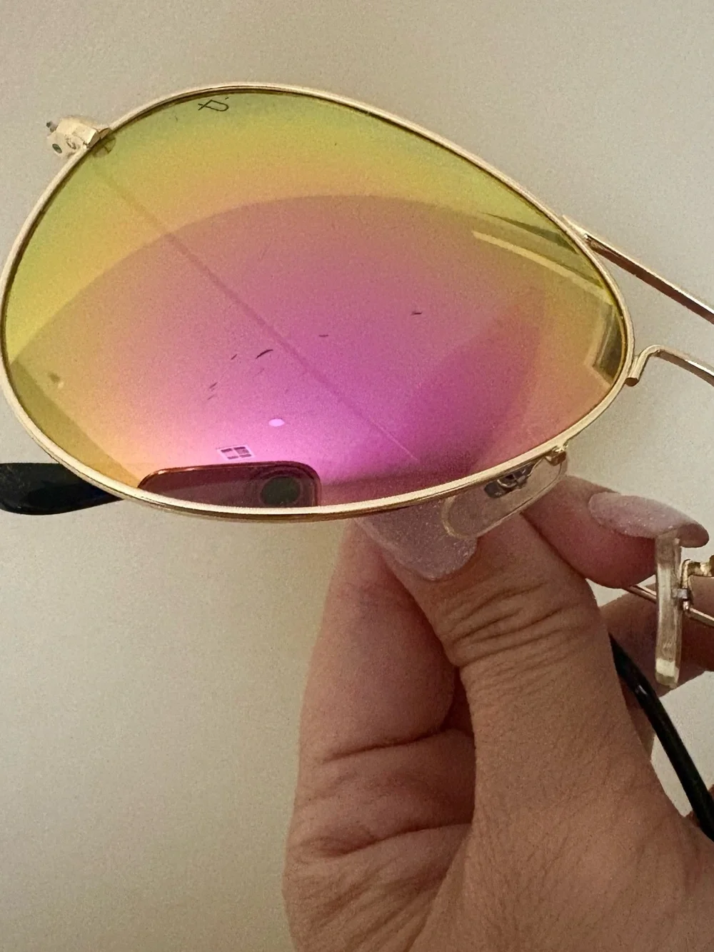 Prive Revaux “The Commando” Aviator Sunglasses - Sunset Pink - SCRATCHED
